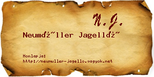 Neumüller Jagelló névjegykártya